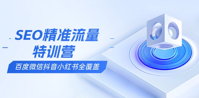 SEO精准流量特训营，百度微信抖音小红书全覆盖，带你搞懂搜索优化核心技巧-桀创项目掘金社
