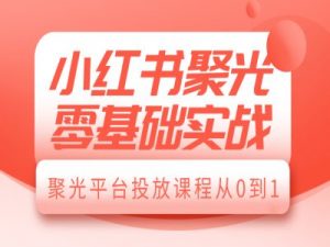 小红书聚光零基础实战，聚光平台投放课程从0到1-桀创项目掘金社