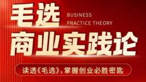 毛选商业实践论,读透《毛选》掌握创业必胜密匙-桀创项目掘金社
