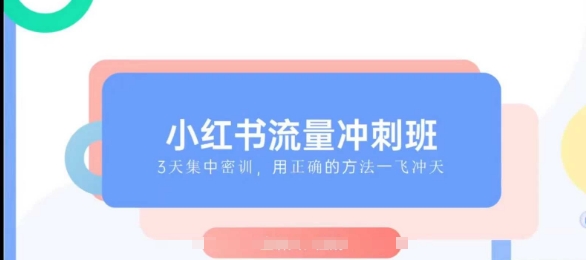 小红书流量冲刺班2025，最懂小红书的女人，快速教你2025年入局小红书-桀创项目掘金社