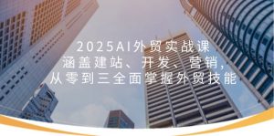 2025AI外贸实战课:涵盖建站、开发、营销, 从零到三全面掌握外贸技能-桀创项目掘金社