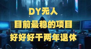 DY无人，目前最稳的项目，矩阵放大边旅游边赚钱，好好好干两年退休-桀创项目掘金社