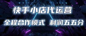 快手小店代运营 限时托管计划 合作模式 利润五五分成【揭秘】-桀创项目掘金社