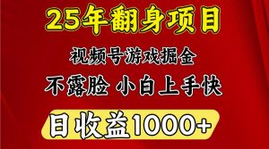 一天收益1000+ 25年开年落地好项目-桀创项目掘金社