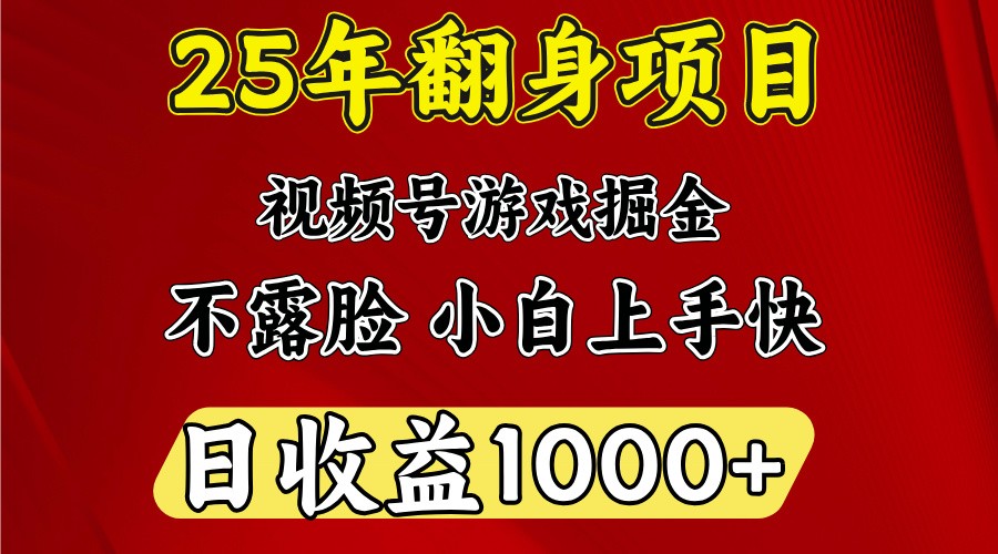 一天收益1000+ 25年开年落地好项目-桀创项目掘金社