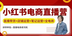 小红书电商直播训练营,直播带货+店铺运营+笔记运营-桀创项目掘金社