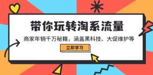 带你玩转淘系流量，商家年销千万秘籍，涵盖黑科技、大促维护等-桀创项目掘金社