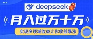 用DeepSeek席卷各大平台，快速上手实现多领域，让你收入猛增-桀创项目掘金社