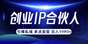 云帆·创业ip合伙人打造3.0，从0到1教你做网创，实现月入过W-桀创项目掘金社