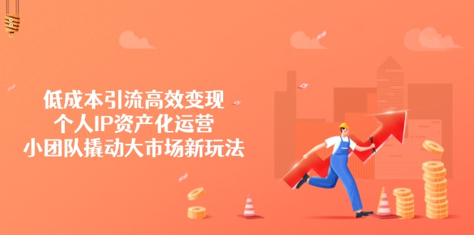 低成本引流高效变现，个人IP资产化运营，小团队撬动大市场新玩法-桀创项目掘金社