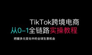 TikTok跨境电商从0-1全链路全方位实操教程，把握多元变化中的全球生意机会-桀创项目掘金社