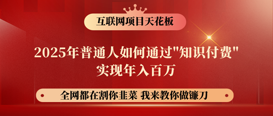 镰刀训练营超级IP合伙人，25年普通人如何通过“知识付费”年入百万！-桀创项目掘金社