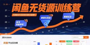 闲鱼无货源训练营：账号准备养号/垂直化选品/黑搜玩法，0基础30天盈利指南-桀创项目掘金社