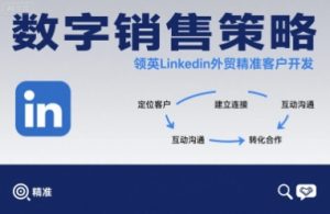 数字销售策略领英LinkedIn外贸精准客户开发-桀创项目掘金社