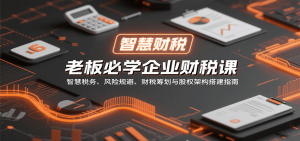 老板必学企业财税课:智慧税务、风险规避、财税筹划与股权架构搭建指南-桀创项目掘金社