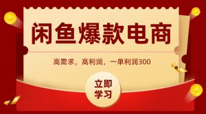 闲鱼卖高利润产品,上架即可出单,每天利润1000+-桀创项目掘金社
