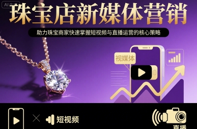 珠宝店新媒体营销，助力珠宝商家快速掌握短视频与直播运营的核心策略-桀创项目掘金社
