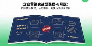 企业营销实战型课程-8月版：四大核心模块，从策略设计到执行落地全流程-桀创项目掘金社