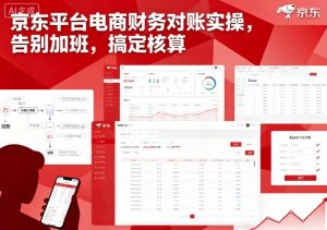 京东平台电商财务对账实操，告别加班，搞定核算-桀创项目掘金社