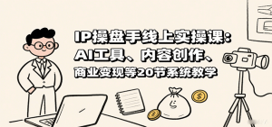 IP操盘手线上实操课:AI工具、内容创作、商业变现等20节系统教学-桀创项目掘金社