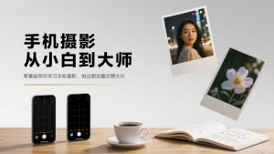 手机摄影从小白到大师,零基础带你学习手机摄影,拍出朋友圈点赞大片-桀创项目掘金社