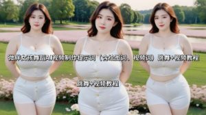 微胖女孩舞蹈AI视频制作提示词(含绘图词、视频词) 跳舞+视频教程-桀创项目掘金社
