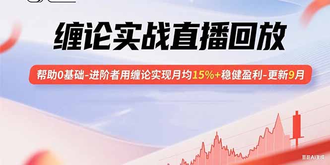 缠论实战直播回放：帮助0基础-进阶者用缠论实现月均15%+稳健盈利-更新9月-桀创项目掘金社