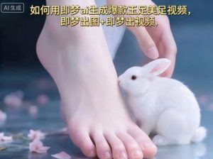 如何用即梦ai生成爆款玉足美足视频，即梦出图+即梦出视频，快速涨粉-桀创项目掘金社