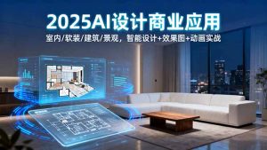 2025AI设计商业应用:室内/软装/建筑/景观,智能设计+效果图+动画实战-桀创项目掘金社