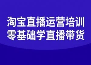 淘宝直播运营培训-零基础学会直播卖货-桀创项目掘金社