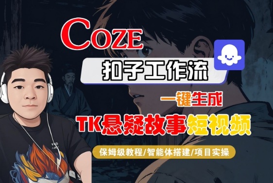 Coze扣子智能体工作流一键生成“TK悬疑故事“短视频，全流程保姆级教学-桀创项目掘金社
