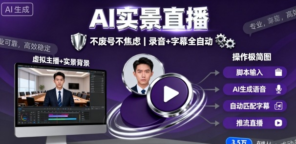 宝子哥9月20日线下课，AI实景直播，不废号不焦虑(录音+字幕)-桀创项目掘金社