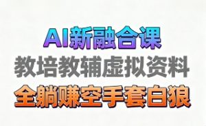 育儿教学教培新玩法,AI生成教学视频,市场大,操作简单,变现天花板非常高-桀创项目掘金社