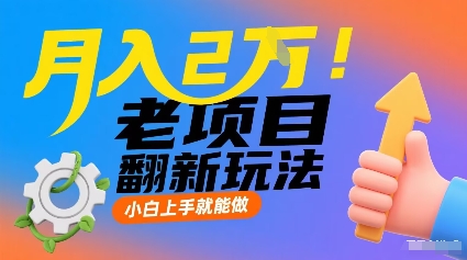 月入2W！老项目翻新玩法，小白上手就能做，非常容易上手-桀创项目掘金社