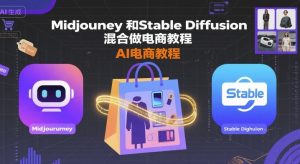 Midjourney和Stable Diffusion混合做电商教程-ai电商教程-桀创项目掘金社