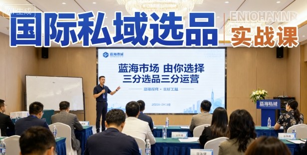 国际私域选品实战课，蓝海市场由你选择，七分选品三分运营-桀创项目掘金社