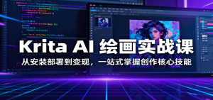 Krita AI 绘画实战课:从安装部署到变现,一站式掌握创作核心技能-桀创项目掘金社