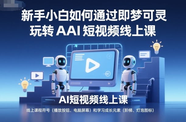 新手小白如何通过即梦可灵玩转AI短视频线上课-桀创项目掘金社