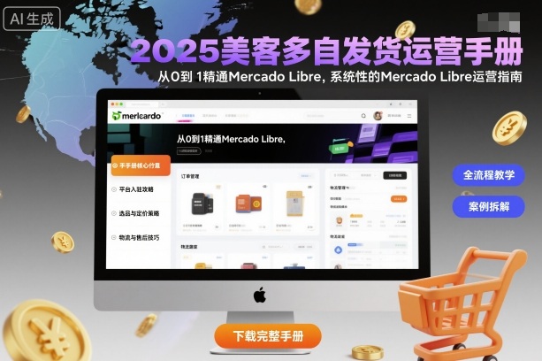 2025美客多自发货运营手册：从0到1精通Mercado Libre，系统性的Mercado Libre运营指南-桀创项目掘金社