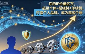 你的IP价值亿万，超级个体=摇钱树+印钞机，打造个人品牌，成为超级个体-桀创项目掘金社