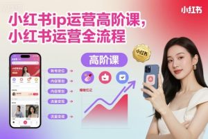小红书ip运营高阶课,小红书运营全流程-桀创项目掘金社