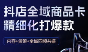 金戈·抖店爆单陪跑课-抖音小店爆单陪跑(更新10月)-桀创项目掘金社