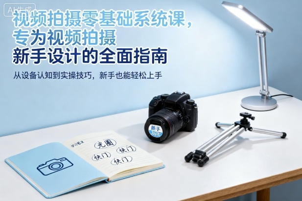 视频拍摄零基础系统课，专为视频拍摄新手设计的全面指南-桀创项目掘金社