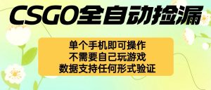 自动挂机捡漏,不用自己挂机不用玩游戏,一个手机即可操作。新手小白轻...-桀创项目掘金社