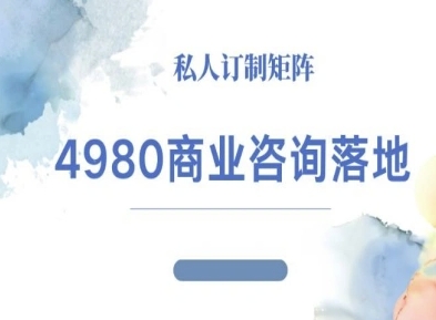 4980商业咨询师落地课程-ip运营高客单教程-桀创项目掘金社