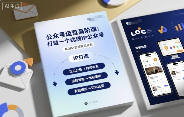 公众号运营高阶课，打造一个优质IP公众号-桀创项目掘金社