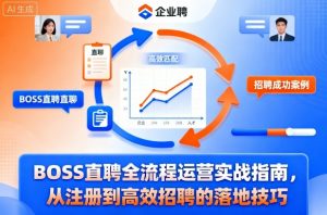 BOSS直聘全流程运营实战指南，从注册到高效招聘的落地技巧-桀创项目掘金社