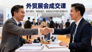 外贸展会成交课，含目标制定、客户邀约、现场成交，系统化SOP提升参展ROI-桀创项目掘金社