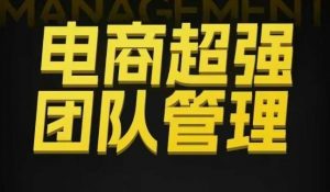电商超强团队管理,组织绩效,到用人执行,分权合伙-桀创项目掘金社