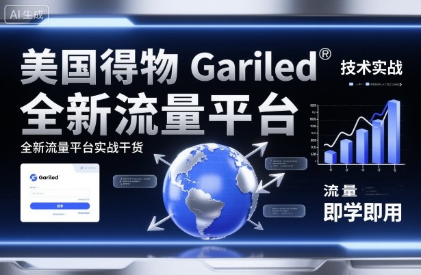 美国得物Gariled技术实战，全新流量平台​实战干货，即学即用-桀创项目掘金社
